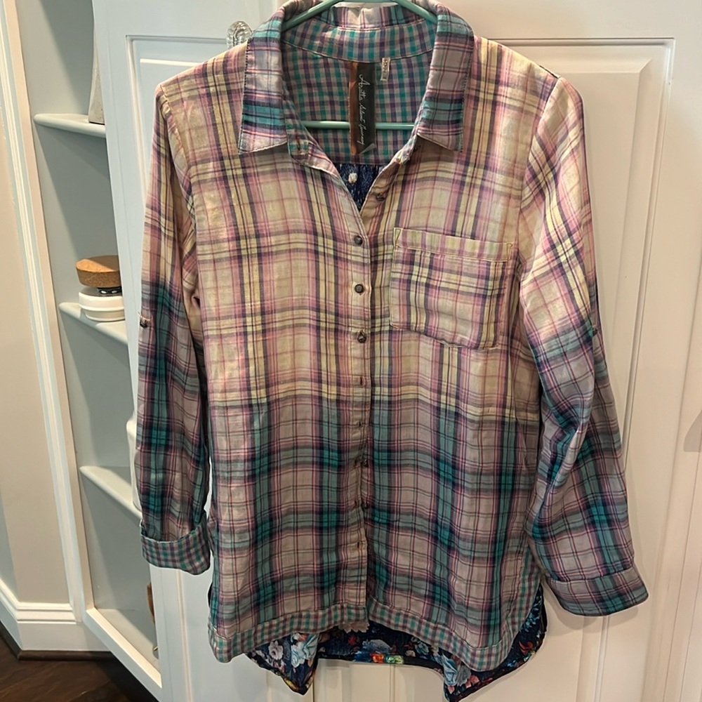 Anthropologie Aratta Silent Journey Boho Floral Blouse